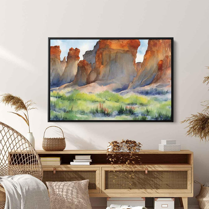 Watercolor Hoodoo formations #132 - Kanvah