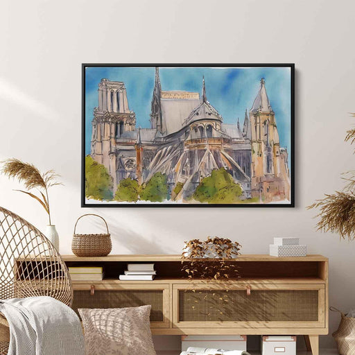 Watercolor Notre Dame Cathedral #121 - Kanvah