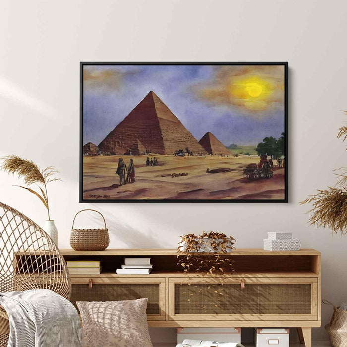 Watercolor Pyramids of Giza #102 - Kanvah