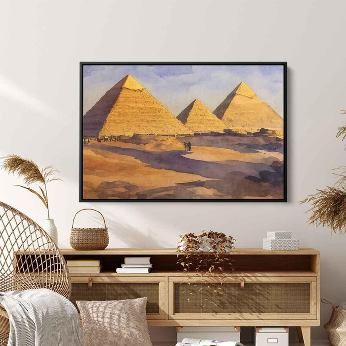 Watercolor Pyramids of Giza #131 - Kanvah