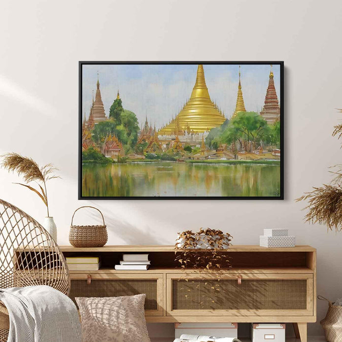 Watercolor Shwedagon Pagoda #101 - Kanvah