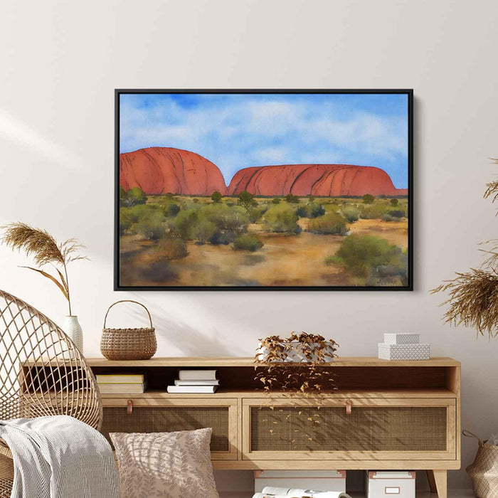 Watercolor Uluru #102 - Kanvah