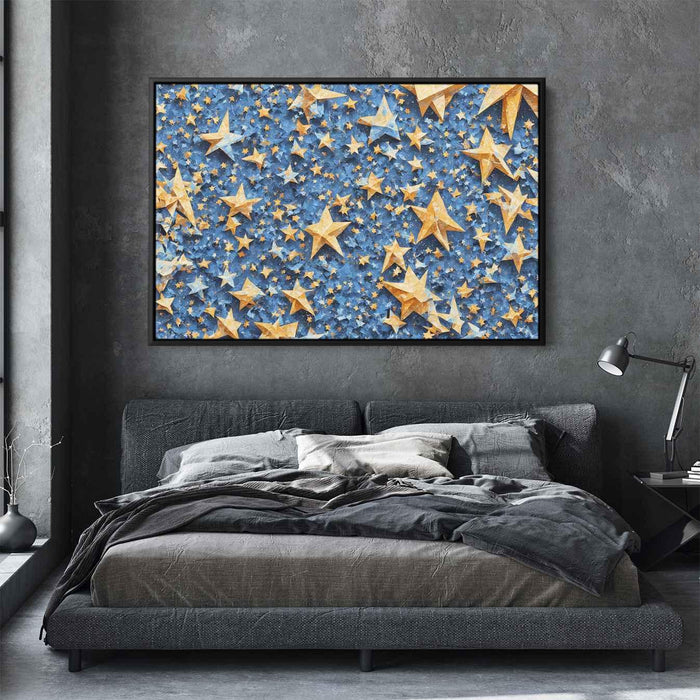 Blue Cubism Stars #132 - Kanvah