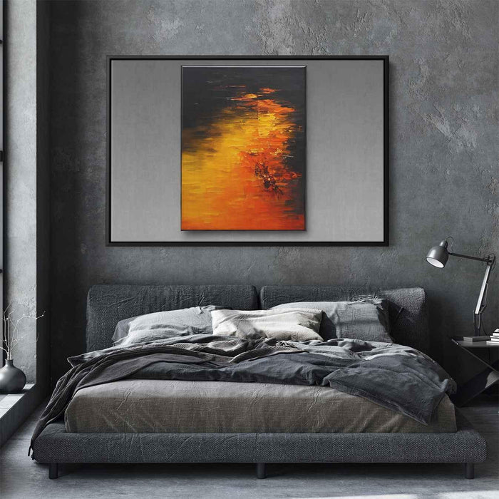 Orange Abstract Print #101 - Kanvah