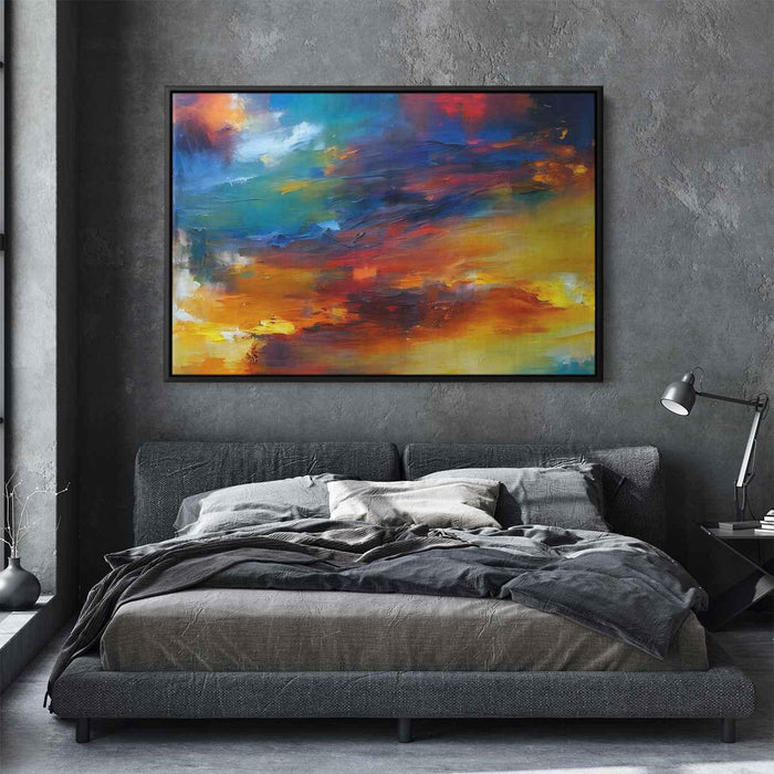 Orange Abstract Print #131 - Kanvah