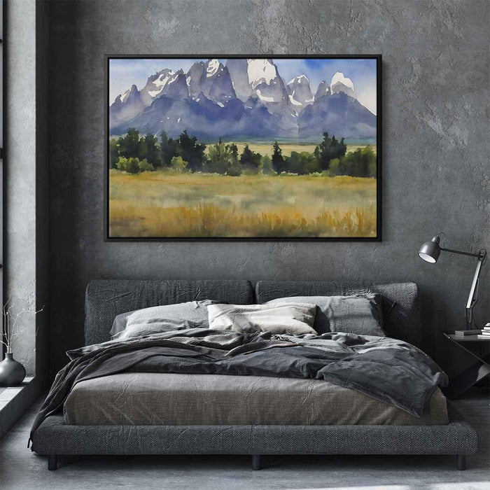 Watercolor Grand Tetons #121 - Kanvah