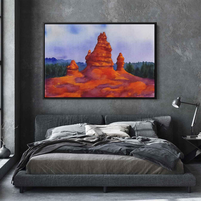 Watercolor Hoodoo formations #102 - Kanvah