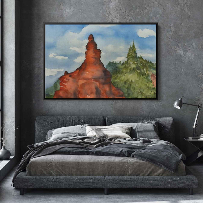 Watercolor Hoodoo formations #131 - Kanvah