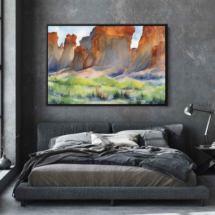 Watercolor Hoodoo formations #132 - Kanvah