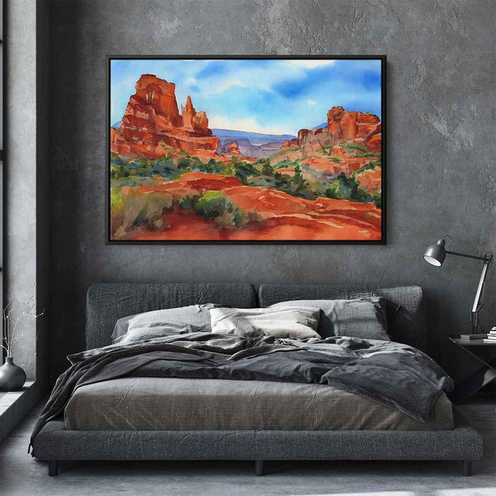 Watercolor Sedona Red Rocks #132 - Kanvah