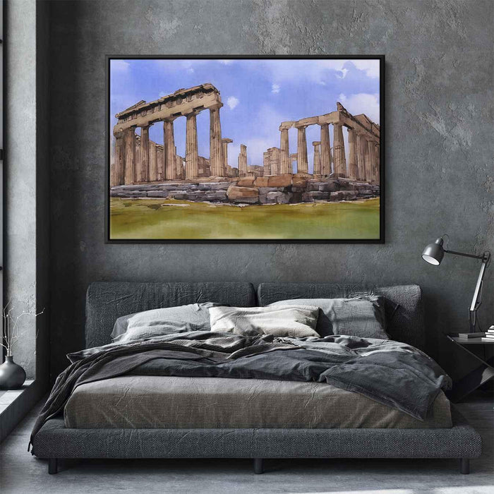 Watercolor Parthenon #130 - Kanvah