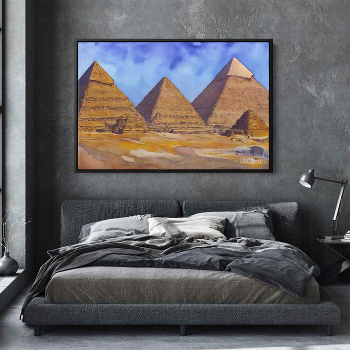 Watercolor Pyramids of Giza #130 - Kanvah