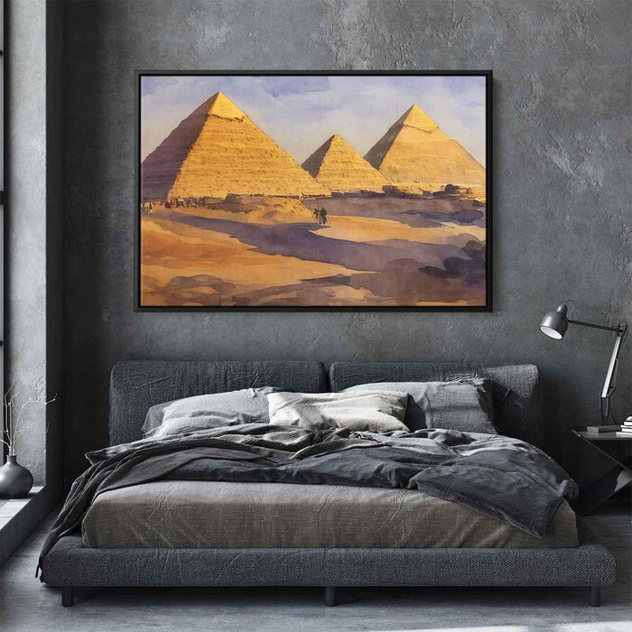 Watercolor Pyramids of Giza #131 - Kanvah