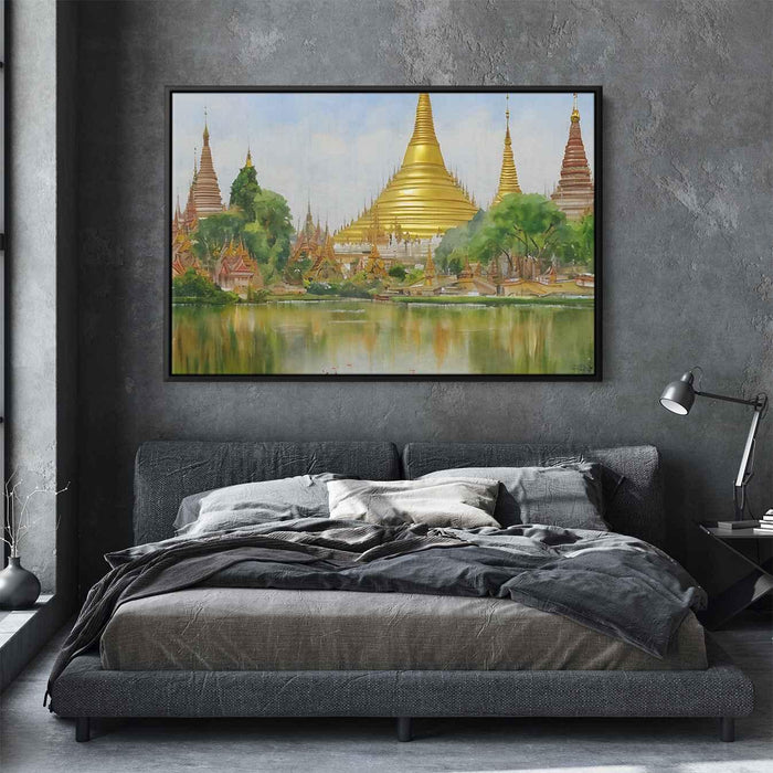 Watercolor Shwedagon Pagoda #101 - Kanvah