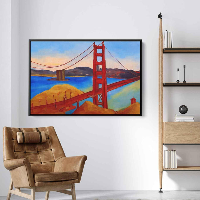 Abstract Golden Gate Bridge #101 - Kanvah