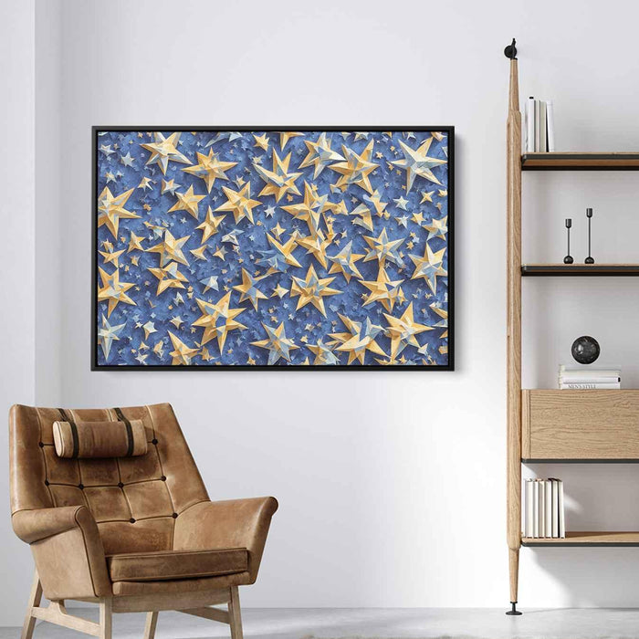 Blue Cubism Stars #131 - Kanvah