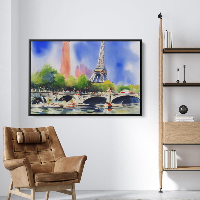 Watercolor Eiffel Tower #122 - Kanvah