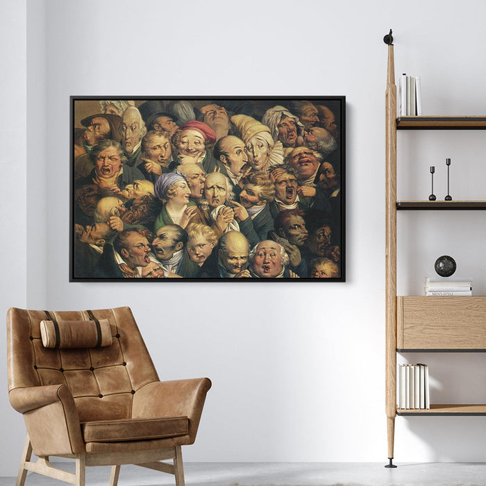 Meeting of thirty-five heads of expression by Honore Daumier - Canvas Artwork