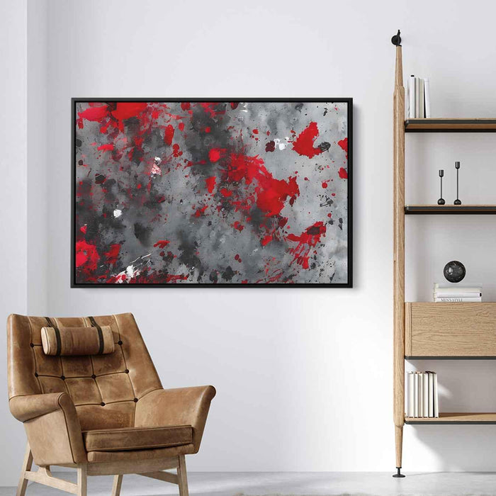 Red Abstract Splatter #102 - Kanvah