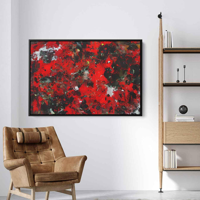 Red Abstract Splatter #131 - Kanvah