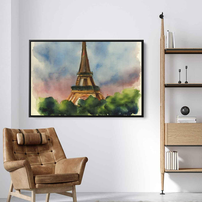 Watercolor Eiffel Tower #102 - Kanvah