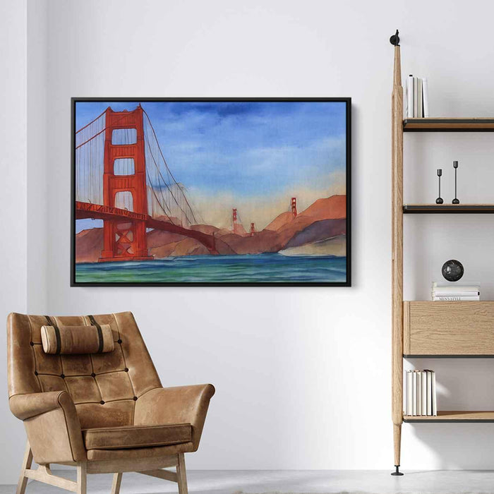 Watercolor Golden Gate Bridge #101 - Kanvah