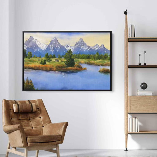 Watercolor Grand Tetons #102 - Kanvah