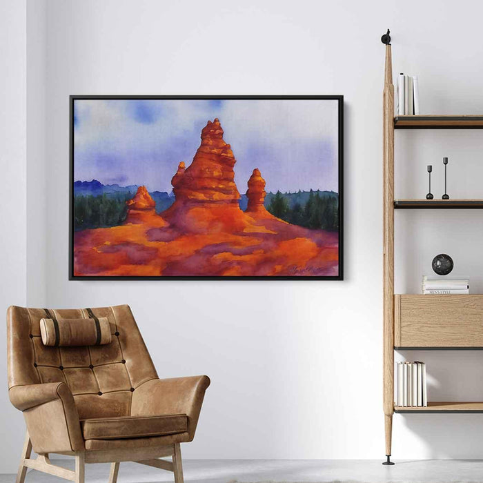 Watercolor Hoodoo formations #102 - Kanvah