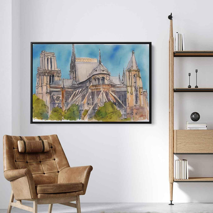 Watercolor Notre Dame Cathedral #121 - Kanvah