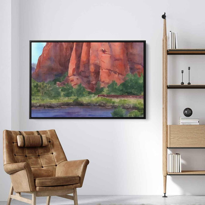 Watercolor Sedona Red Rocks #130 - Kanvah