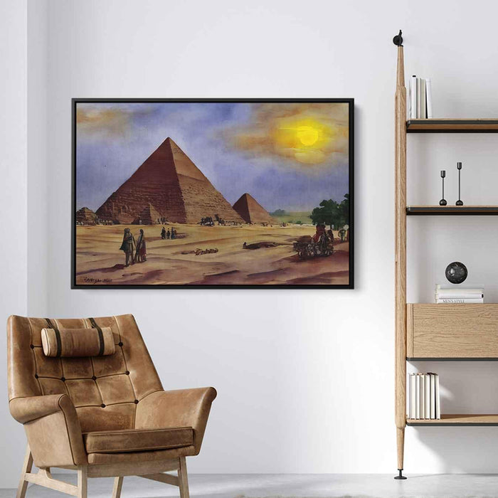 Watercolor Pyramids of Giza #102 - Kanvah