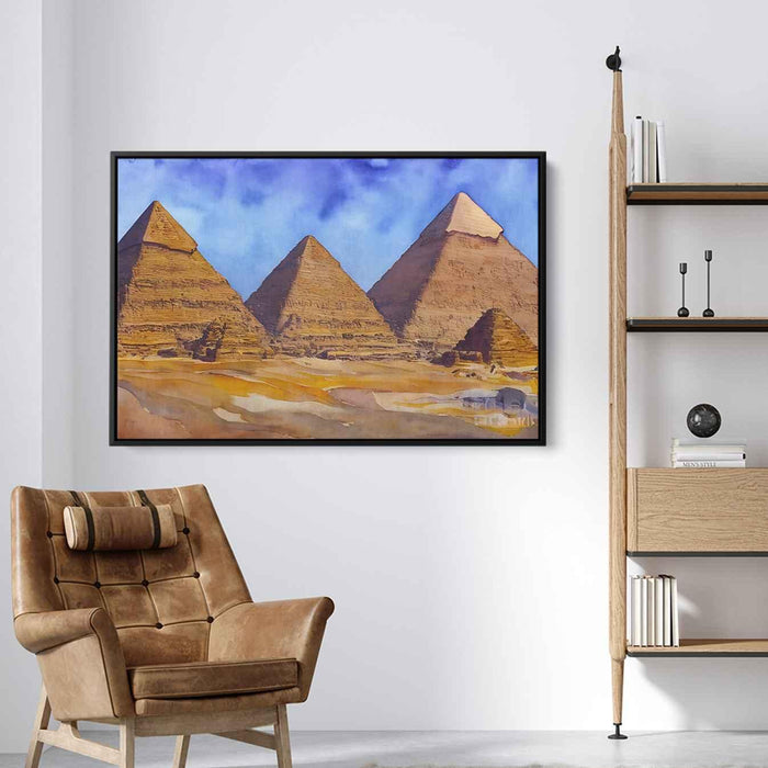 Watercolor Pyramids of Giza #130 - Kanvah