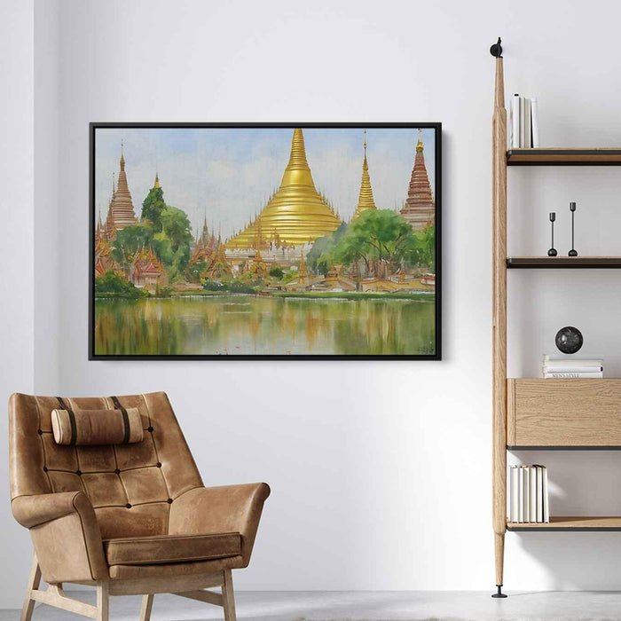 Watercolor Shwedagon Pagoda #101 - Kanvah