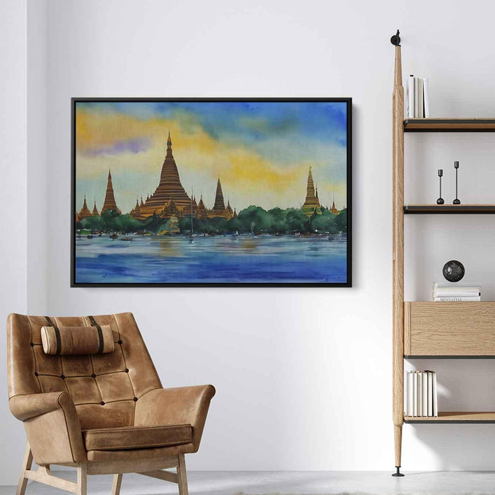 Watercolor Shwedagon Pagoda #102 - Kanvah