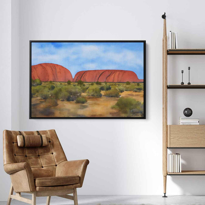 Watercolor Uluru #102 - Kanvah