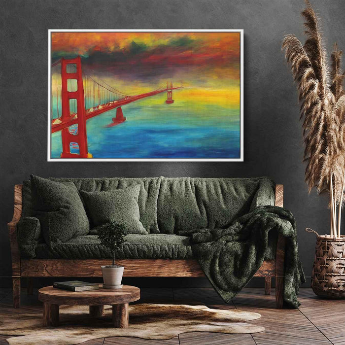 Abstract Golden Gate Bridge #121 - Kanvah