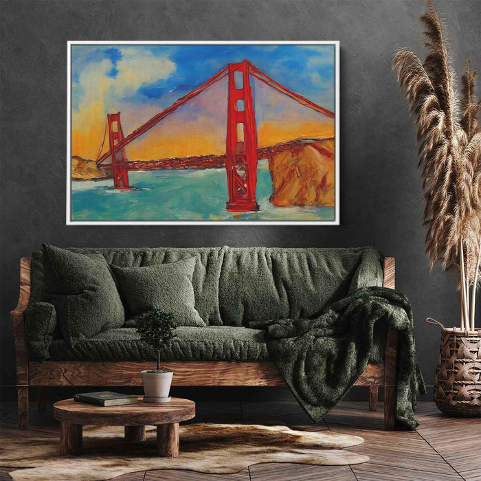 Abstract Golden Gate Bridge #131 - Kanvah