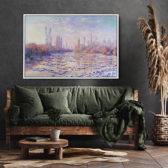 Floating Ice on the Seine by Claude Monet - Canvas Artwork