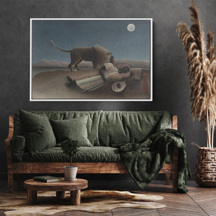 The Sleeping Gypsy by Henri Rousseau - Canvas Artwork