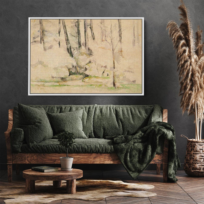 In the Woods by Paul Cezanne - Canvas Artwork