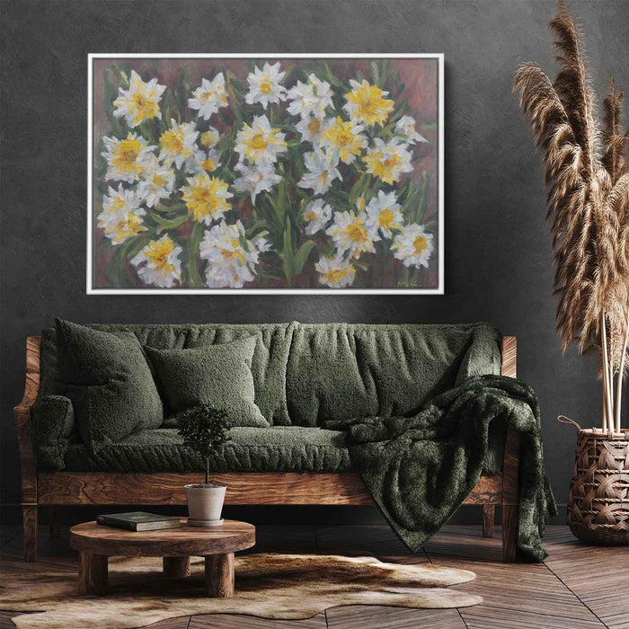 Daffodils Oil Painting #113 - Kanvah