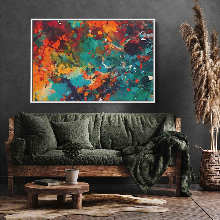 Orange Abstract Splatter #121 - Kanvah