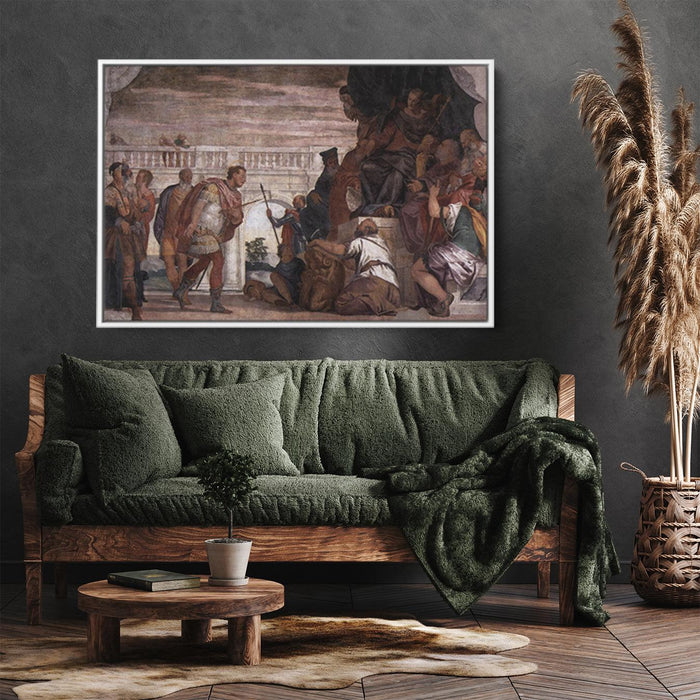 St Sebastian Reproving Diocletian by Paolo Veronese - Canvas Artwork