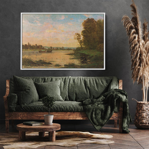 Summer Morning on the Oise by Charles-Francois Daubigny - Canvas Artwork