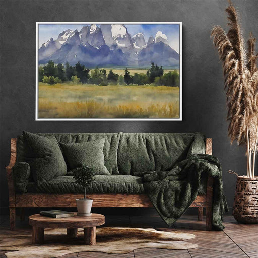 Watercolor Grand Tetons #121 - Kanvah