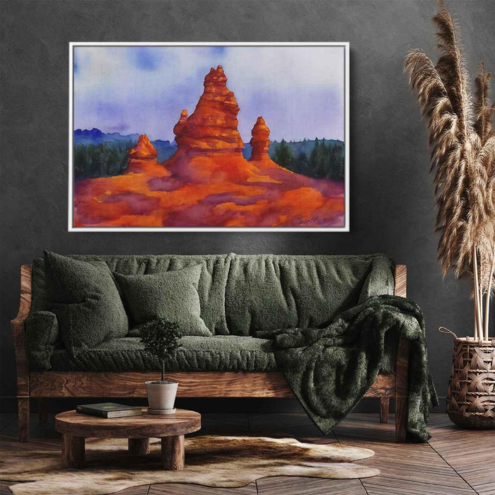 Watercolor Hoodoo formations #102 - Kanvah