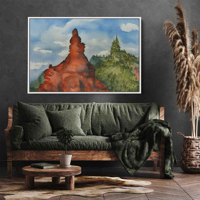 Watercolor Hoodoo formations #131 - Kanvah