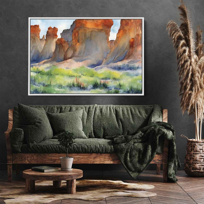 Watercolor Hoodoo formations #132 - Kanvah