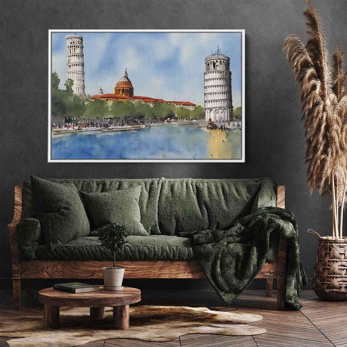 Watercolor Leaning Tower of Pisa #121 - Kanvah