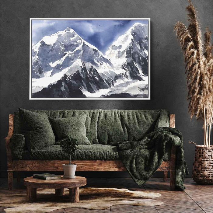 Watercolor Mount Everest #130 - Kanvah